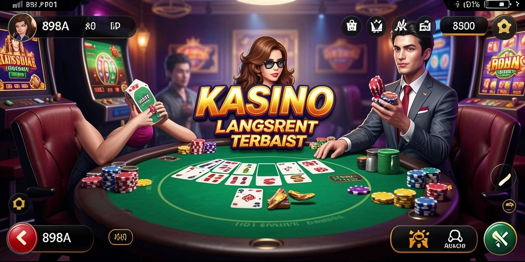 Tampilan gameplay Live Casino yang menarik dan interaktif.