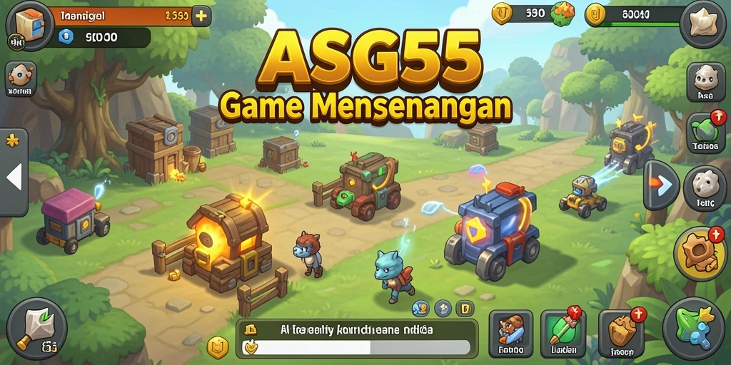 Screenshot utama ASG55 yang menampilkan gameplay Idle yang menarik.