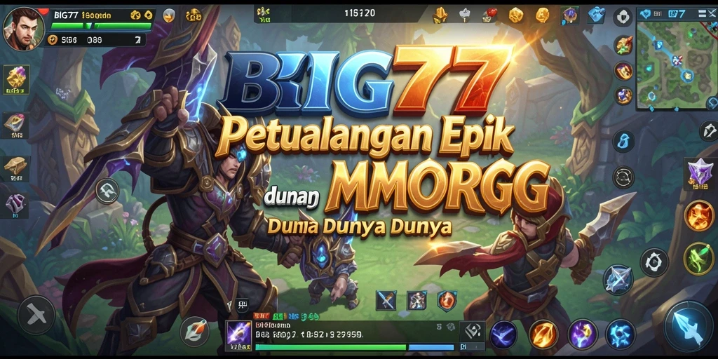 Tampilan gameplay BIG77 yang penuh aksi dan petualangan dalam MMORPG.