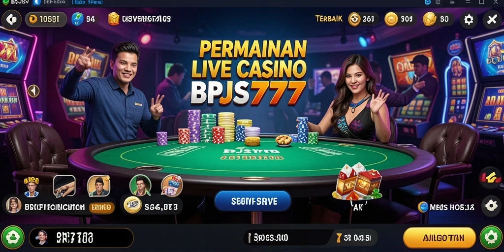 Tampilan gameplay Live Casino yang menegangkan di BPJS777.