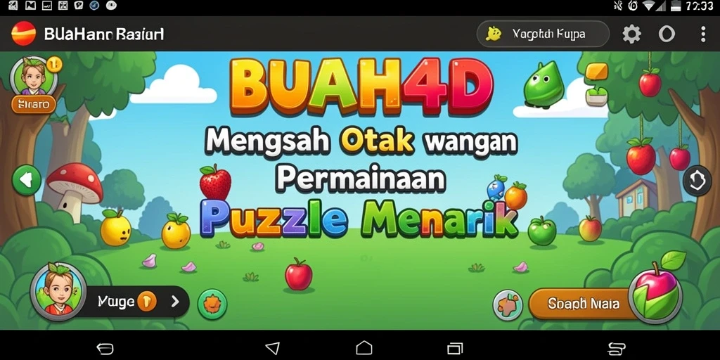 Tampilan menarik gameplay BUAH4D dengan berbagai tantangan Puzzle.