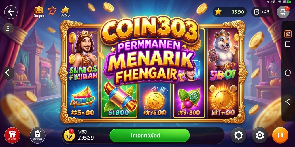 Tampilan gameplay yang memukau pada permainan Slot COIN303.