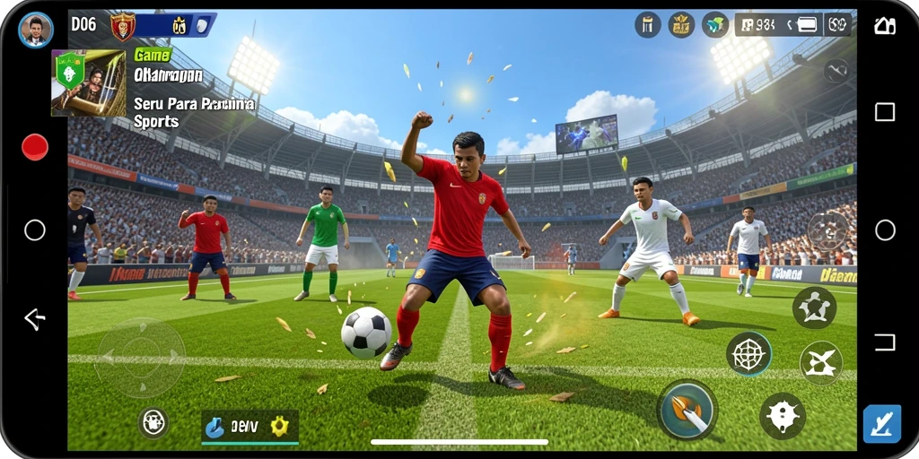 Tampilan gameplay D06 yang menarik dan penuh aksi olahraga.