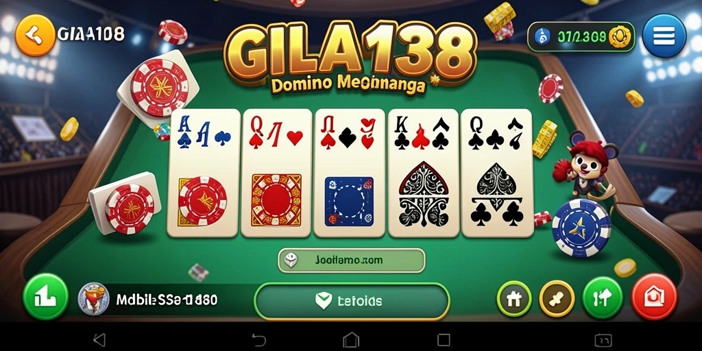 Screenshot gameplay GILA138 yang menampilkan keseruan permainan Domino.