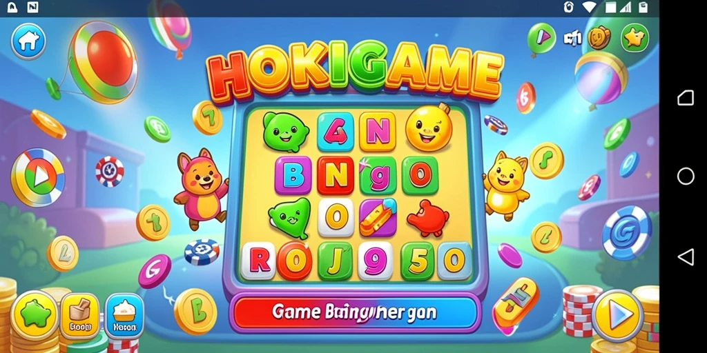 Screenshot HOKIGAME menampilkan keseruan gameplay Bingo.