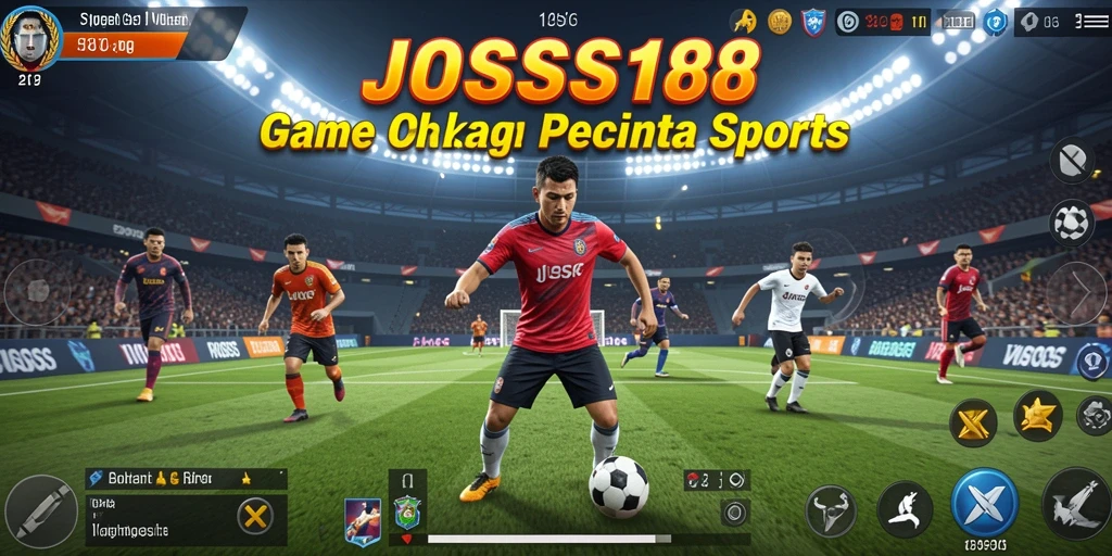 Tangkapan layar dari gameplay seru JOSS188 yang melibatkan berbagai olahraga.