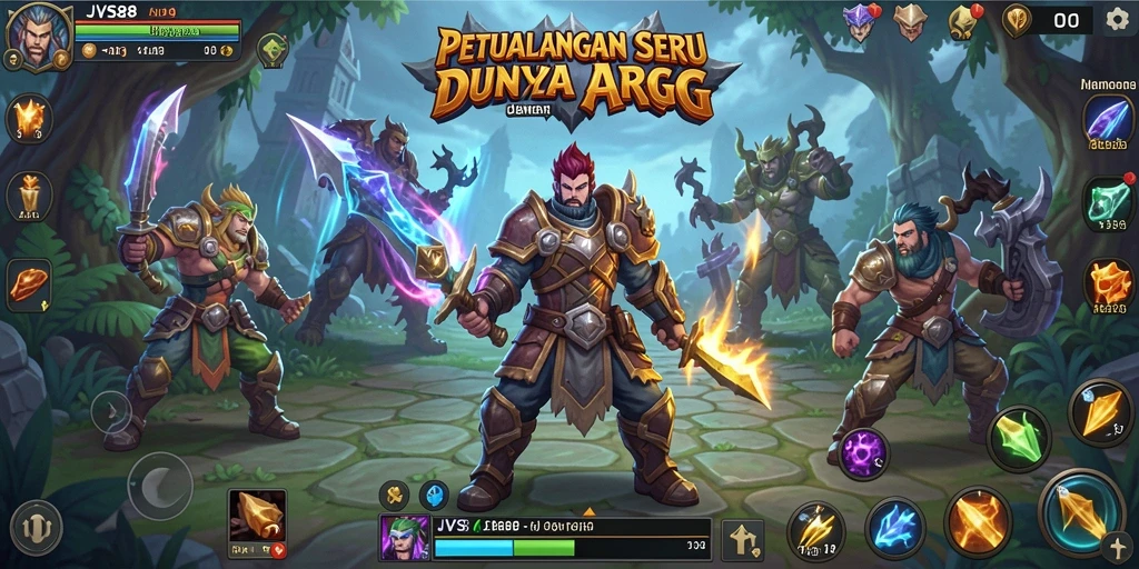 Gameplay JVS88 yang seru dengan pertempuran dinamis.