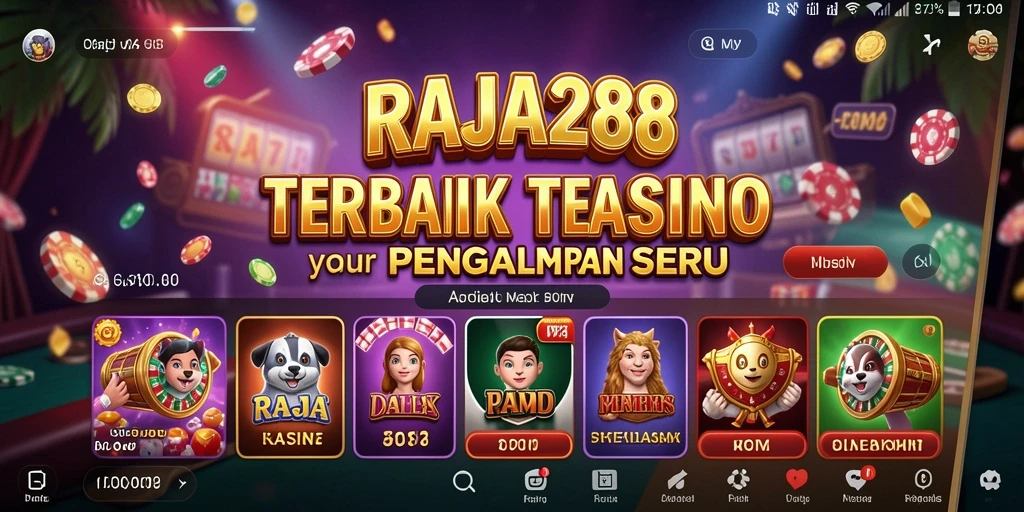 Tampilan menarik dari permainan Kasino RAJA288.