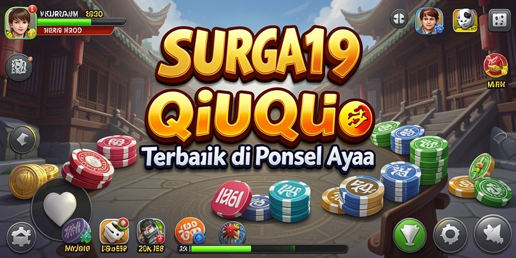 Screenshot utama menunjukan gameplay seru QiuQiu.