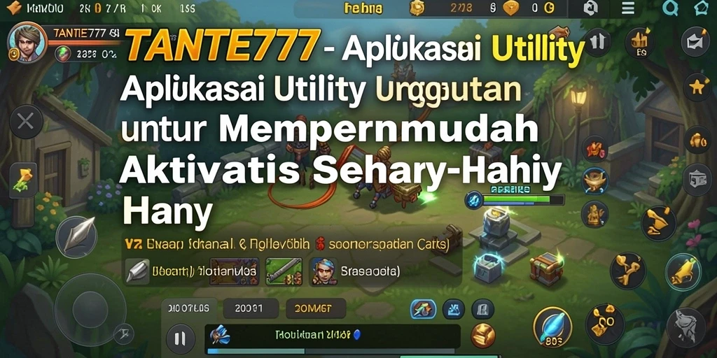 Tampilan antarmuka utama TANTE777 yang intuitif dan bersih.